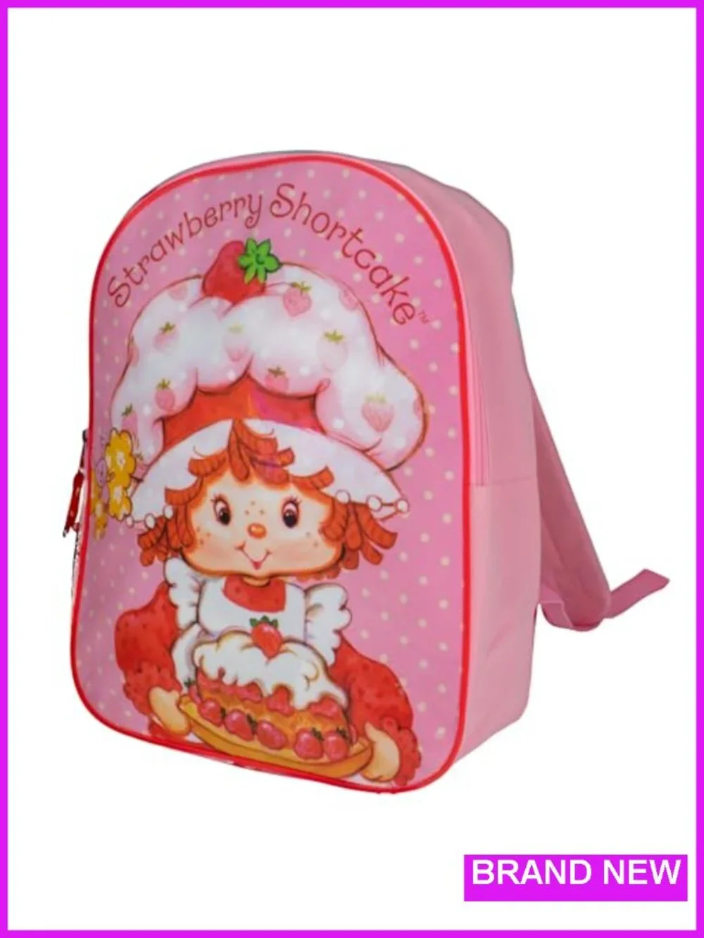 Strawberry Shortcake Kids Backpack 15 inch School Book Bag with Padded Straps